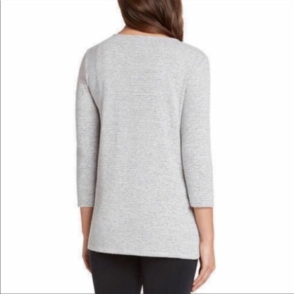 Matty M Extra Soft Stripe Twist Front Top - Picture 2 of 8